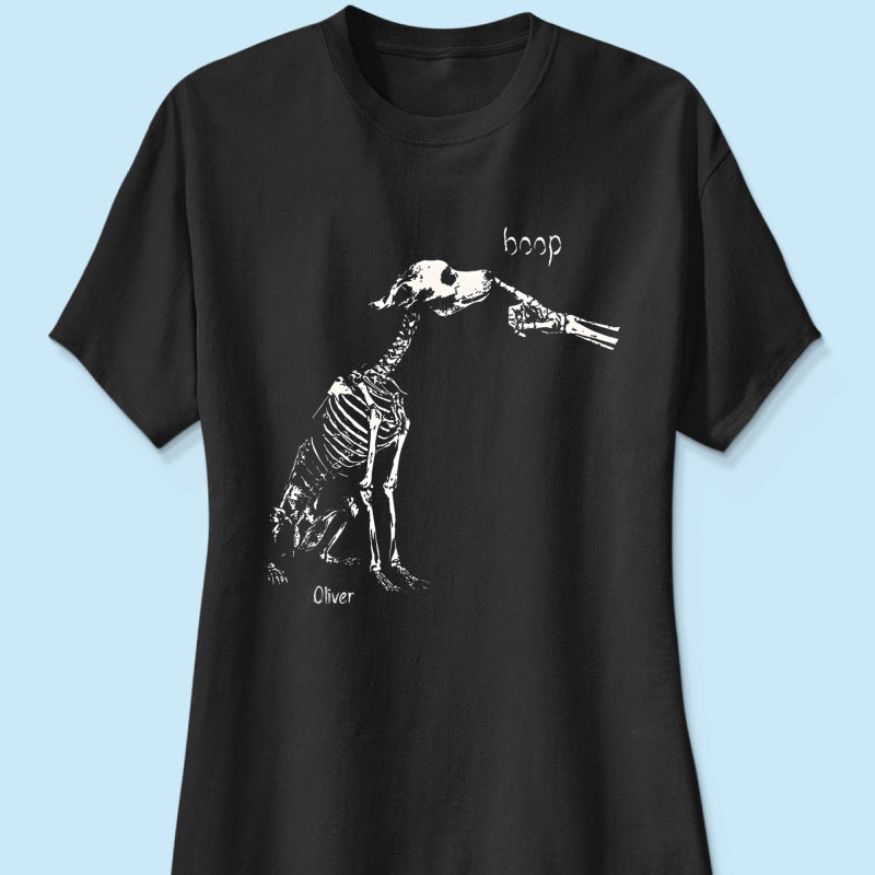 Skeleton Boop Dog Halloween - Personalized Shirt - Halloween Gift, Gift For Dog Lovers