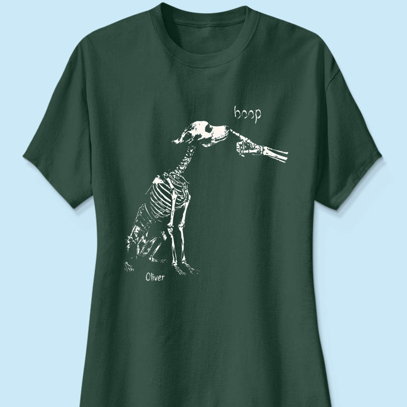 Skeleton Boop Dog Halloween - Personalized Shirt - Halloween Gift, Gift For Dog Lovers