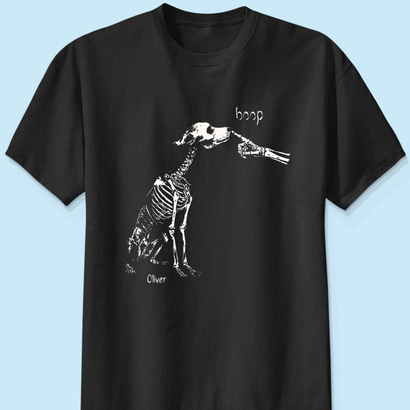 Skeleton Boop Dog Halloween - Personalized Shirt - Halloween Gift, Gift For Dog Lovers