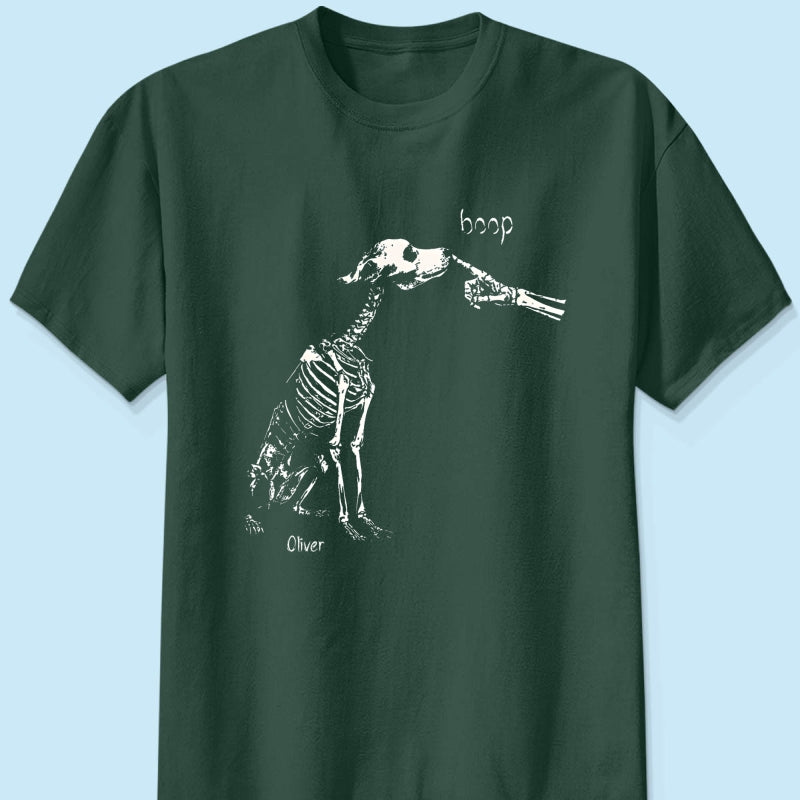 Skeleton Boop Dog Halloween - Personalized Shirt - Halloween Gift, Gift For Dog Lovers