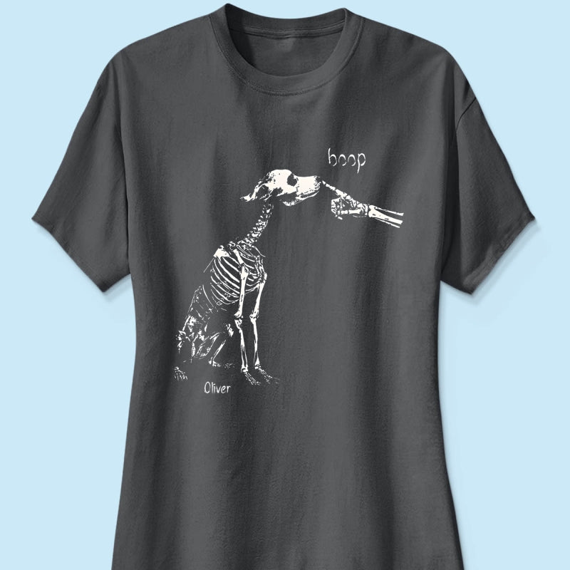 Skeleton Boop Dog Halloween - Personalized Shirt - Halloween Gift, Gift For Dog Lovers
