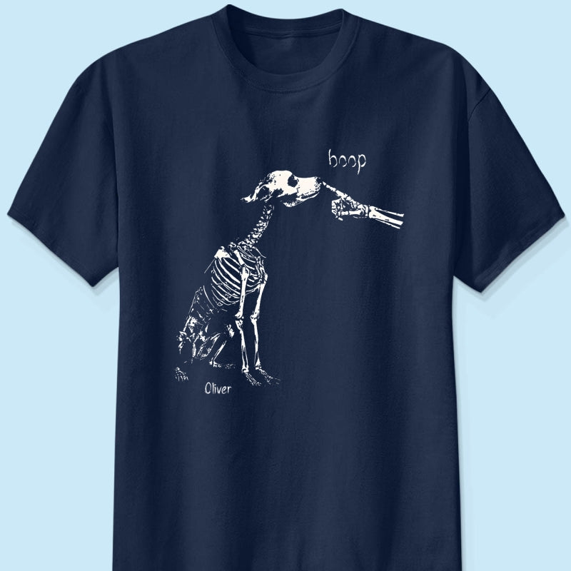 Skeleton Boop Dog Halloween - Personalized Shirt - Halloween Gift, Gift For Dog Lovers