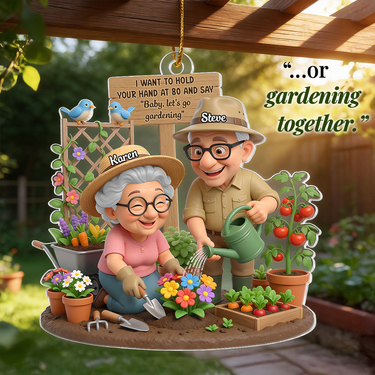 Baby Let's Enjoy Life Together - Personalized Acrylic Ornament - Christmas Gift For Him, For Her, For Couple