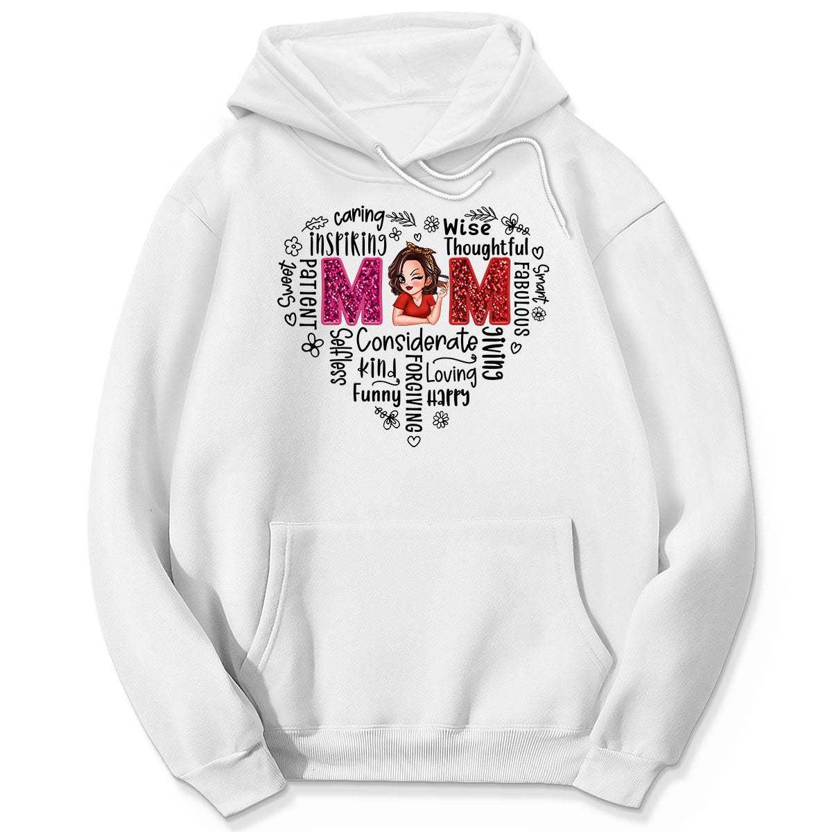 Mom Word Art Gift For Mom Personalized Shirt