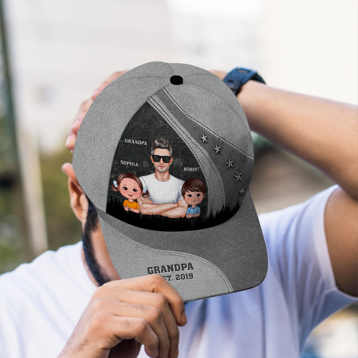I'm Not Retired I'm A Professional Grandpa Personalized Classic Cap, Retirement Gift For Grandpa