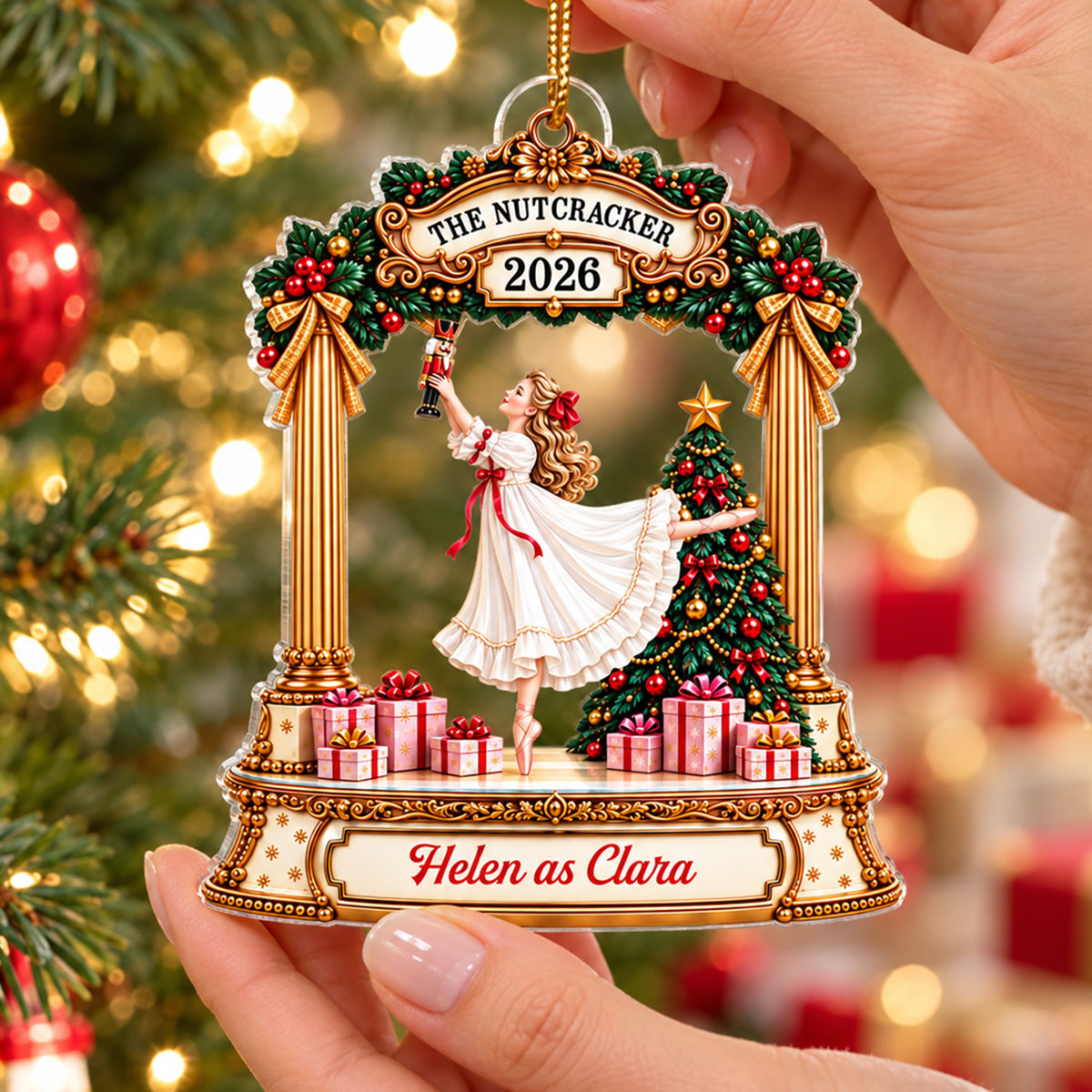 The Nutcracker Design For Girls, Boys - Personalized Acrylic Ornament - Christmas Gift For Kids, Grandkids