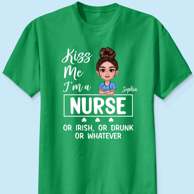 Kiss Me Occupation Title St. Patrick's Day Personalized Shirt
