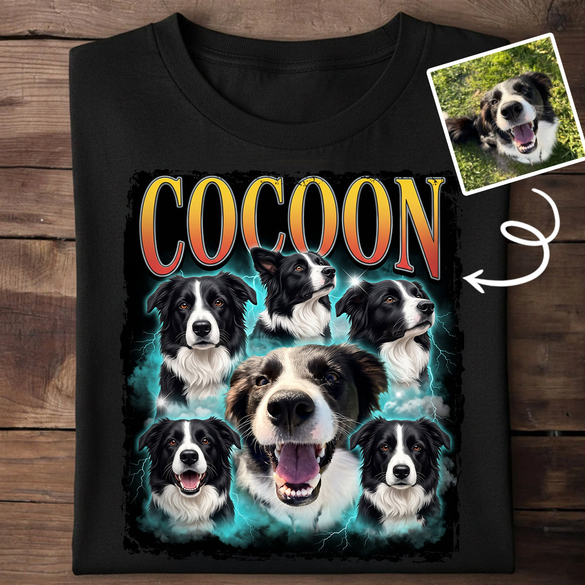 Custom Vintage 90s Dog Cat Pet - Personalized T-Shirt - Retro Bootleg Tee, 90s Rap Group Bootleg Tee