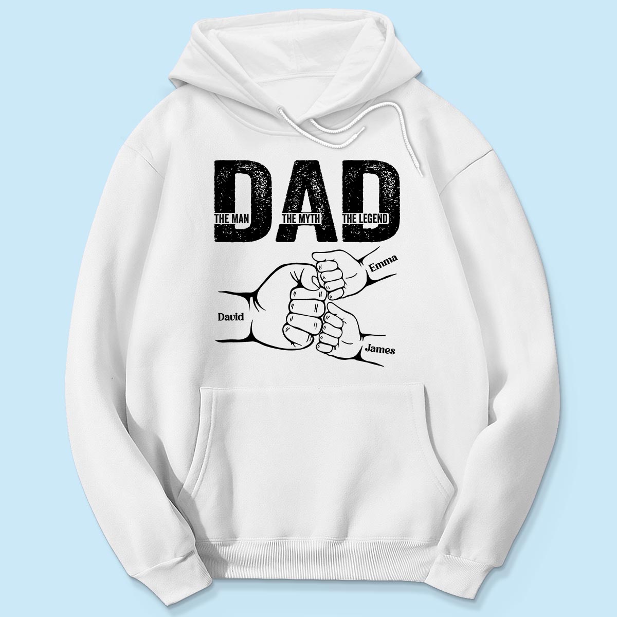 Dad The Man The Myth The Legend Fist Bump Personalized Shirt