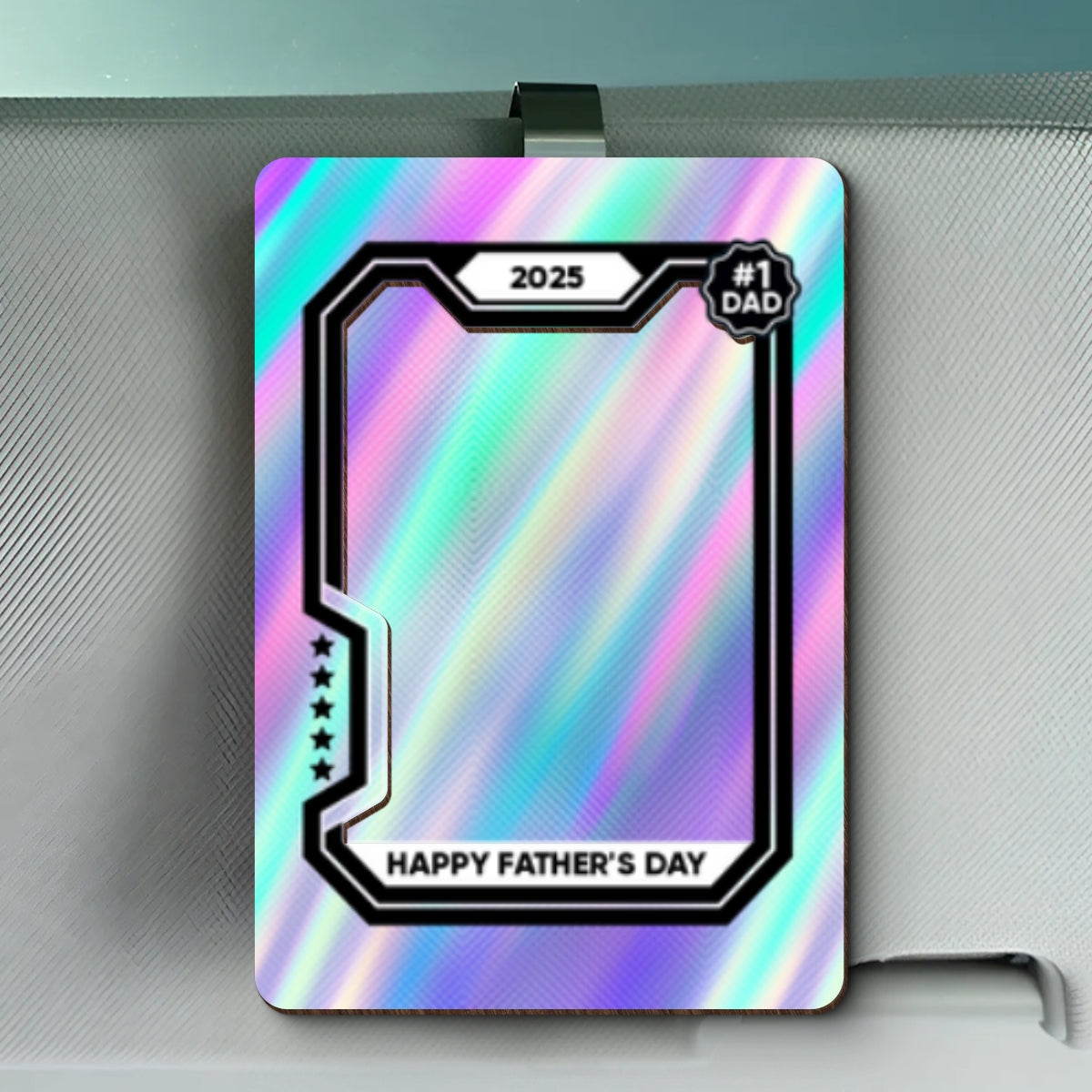 Premium Baseball Card Personalized Acrylic Car Visor Clip, Father's Day Gift for Dads, Gift for Husband