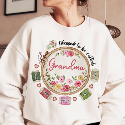 Grandma Mom Sewing Knitting Quilting Personalized Shirt, Mother's Day gift for Mom, for Grandma