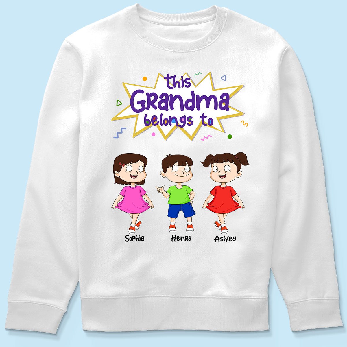 This Grandma Mom Belongs To Adorable Kids Personalized Shirt