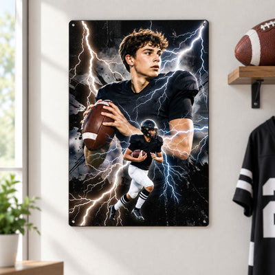 Trending Bootleg Sport Photos Insert - Personalized Metal Sign - Gift For Boy, Girl