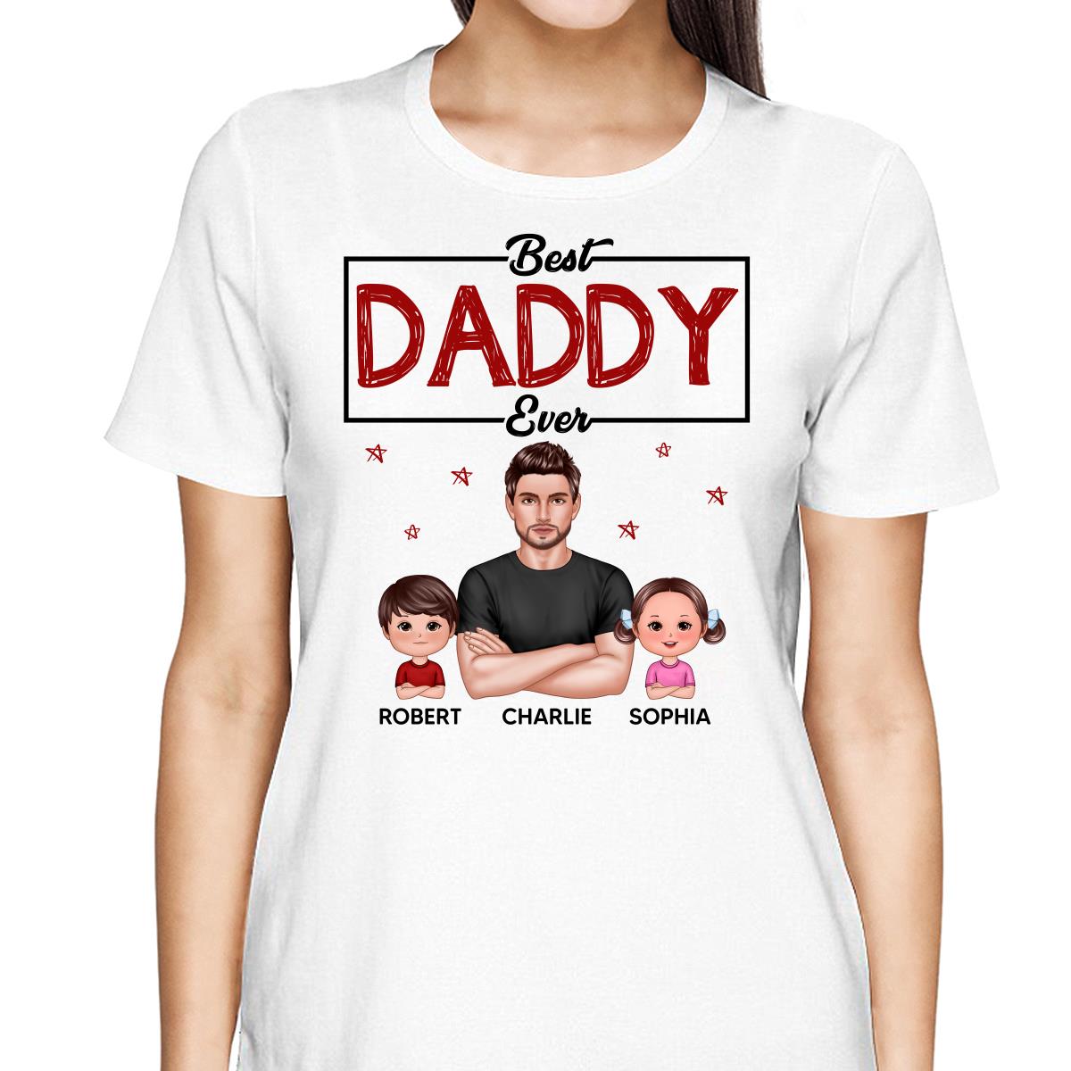 Best Dad Grandpa Uncle Ever Real Man And Kids Personalized Shirt
