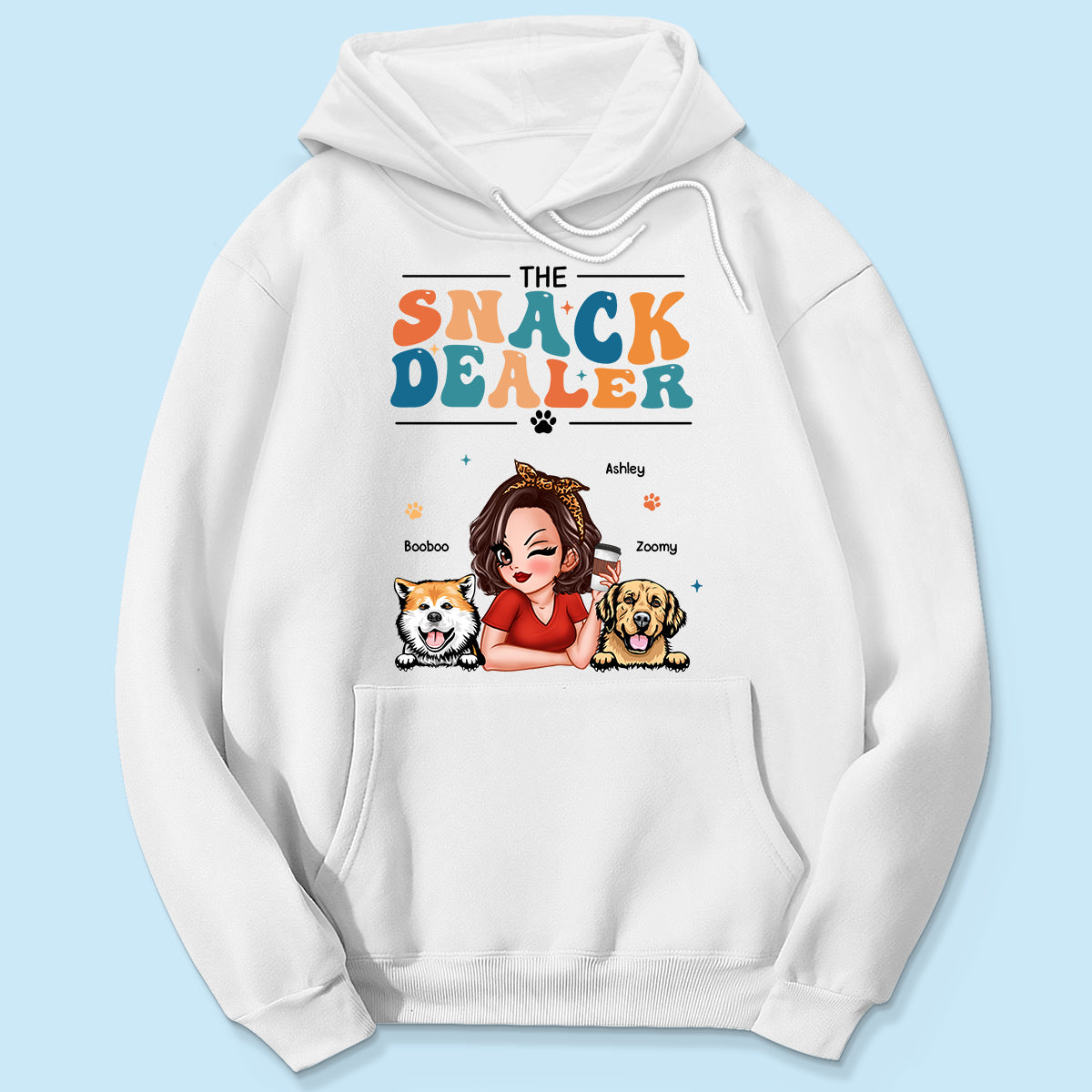 The Snack Dealer Retro Style Dogs Personalized Shirt