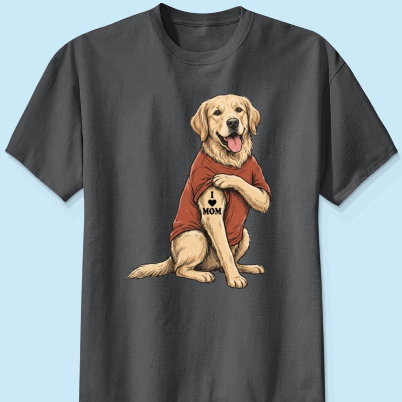 Custom Tattooed Dog Cat Pet from Photo - Personalized Shirt - Gift for Dog Mom, Dog Dad, Cat Mom, Cat Dad