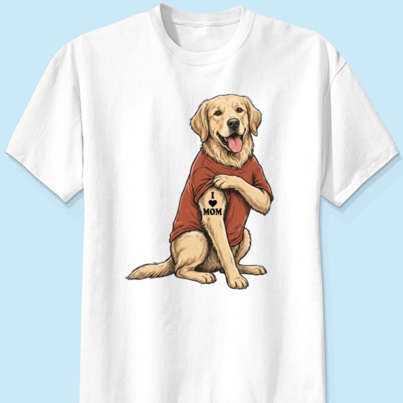 Custom Tattooed Dog Cat Pet from Photo - Personalized Shirt - Gift for Dog Mom, Dog Dad, Cat Mom, Cat Dad