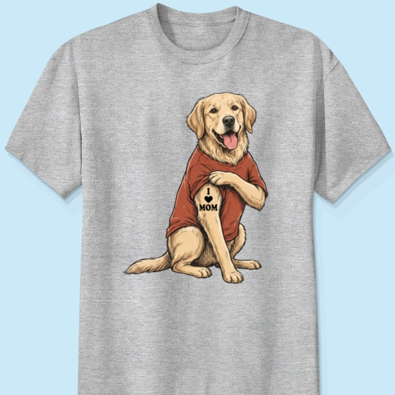Custom Tattooed Dog Cat Pet from Photo - Personalized Shirt - Gift for Dog Mom, Dog Dad, Cat Mom, Cat Dad