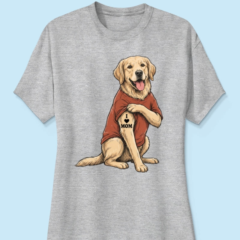 Custom Tattooed Dog Cat Pet from Photo - Personalized Shirt - Gift for Dog Mom, Dog Dad, Cat Mom, Cat Dad