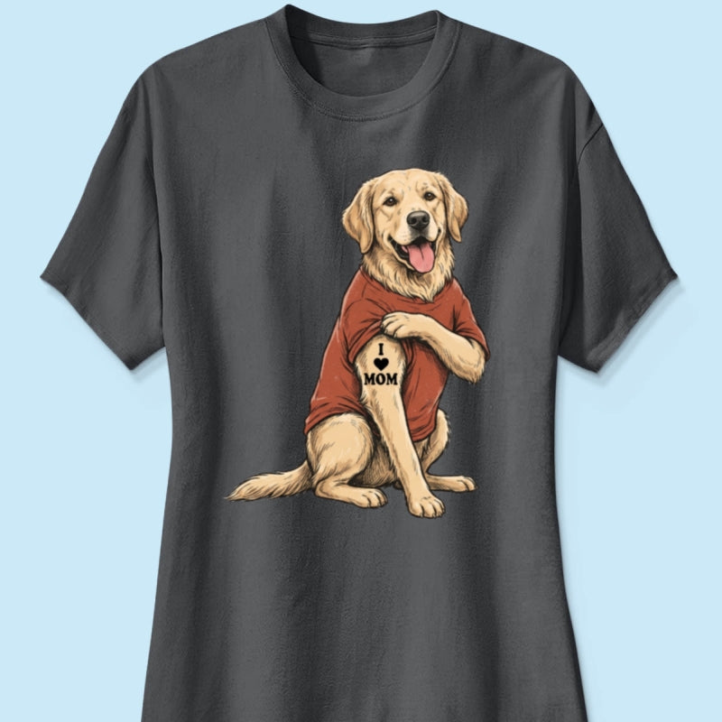 Custom Tattooed Dog Cat Pet from Photo - Personalized Shirt - Gift for Dog Mom, Dog Dad, Cat Mom, Cat Dad