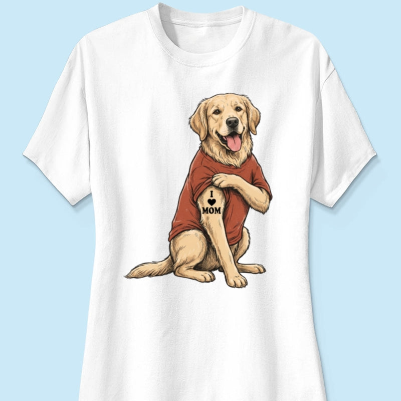 Custom Tattooed Dog Cat Pet from Photo - Personalized Shirt - Gift for Dog Mom, Dog Dad, Cat Mom, Cat Dad