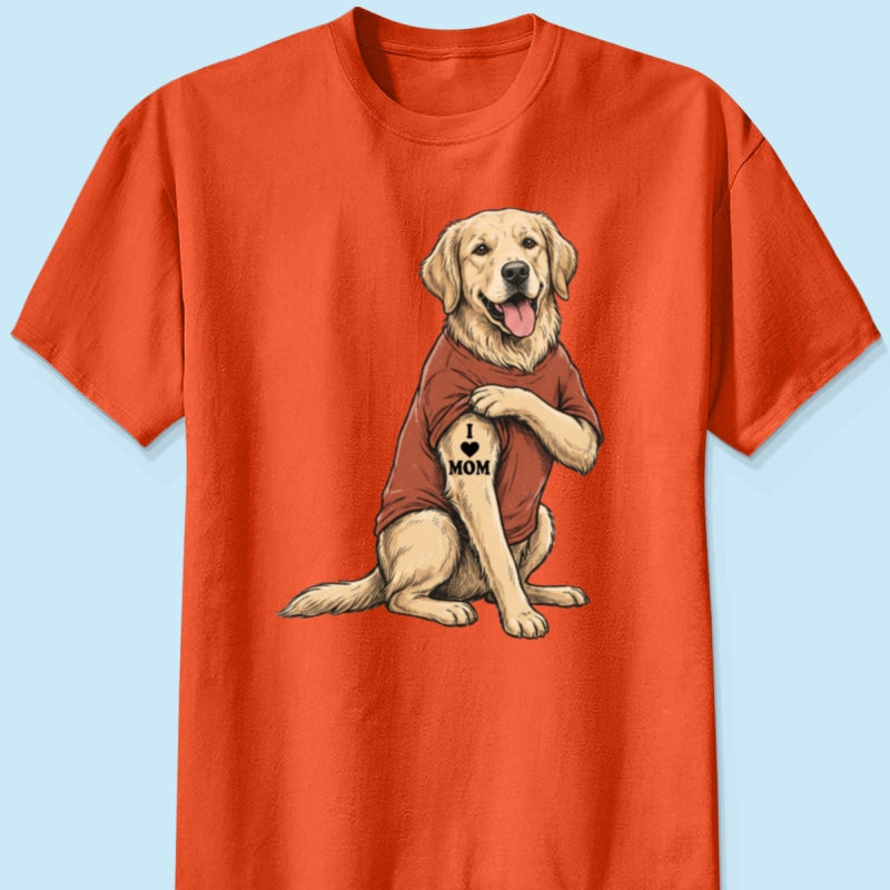 Custom Tattooed Dog Cat Pet from Photo - Personalized Shirt - Gift for Dog Mom, Dog Dad, Cat Mom, Cat Dad