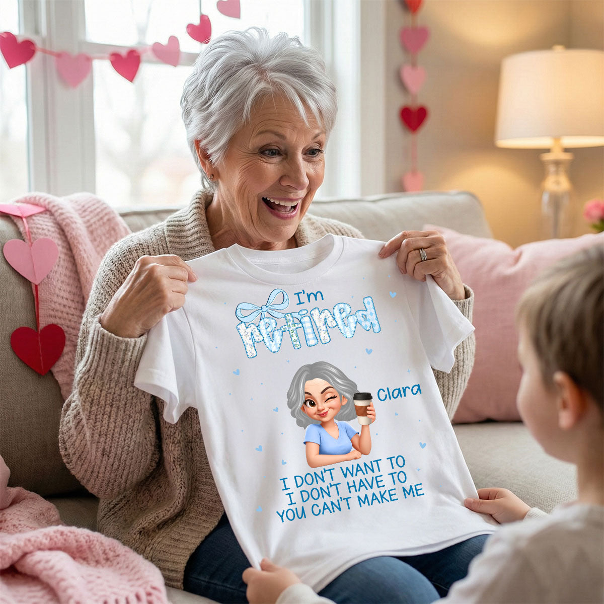 Coquette I'm Retired You Can't Make Me - Personalized Shirt - Retirement Gift