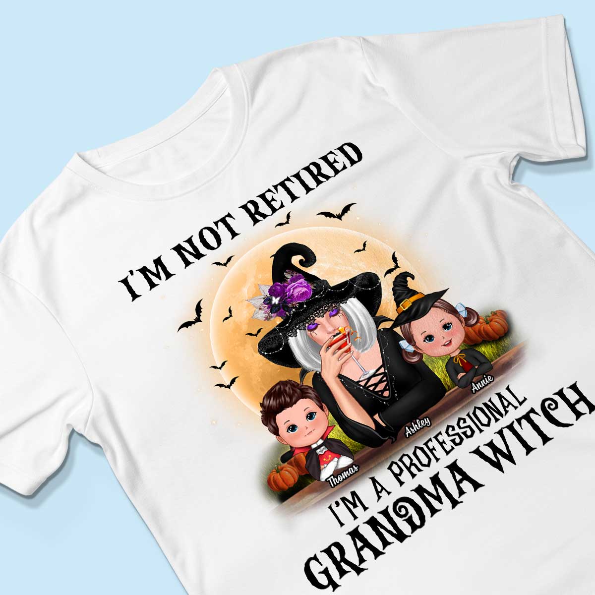 Professional Grandma Witch Halloween Personalized Shirt