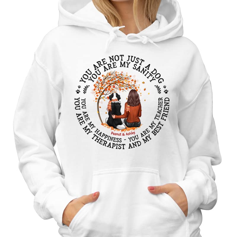 Not Just A Dog Fall Season Dog Mom Personalized Shirt