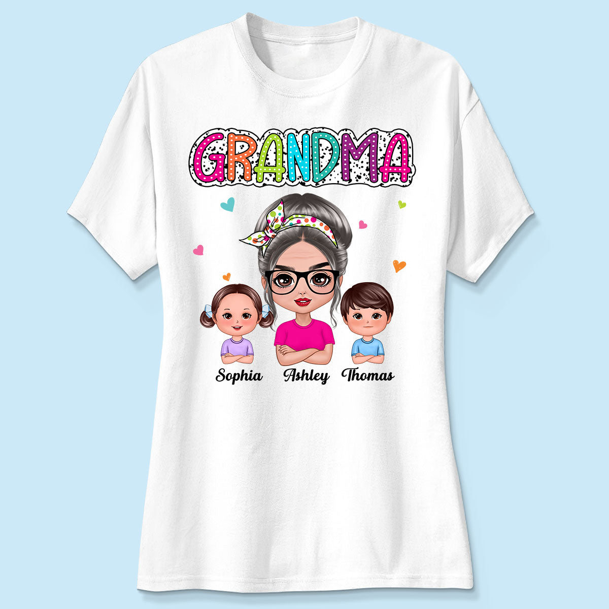 Grandma Mom Summer Vibe Doll Woman & Kids Personalized Shirt