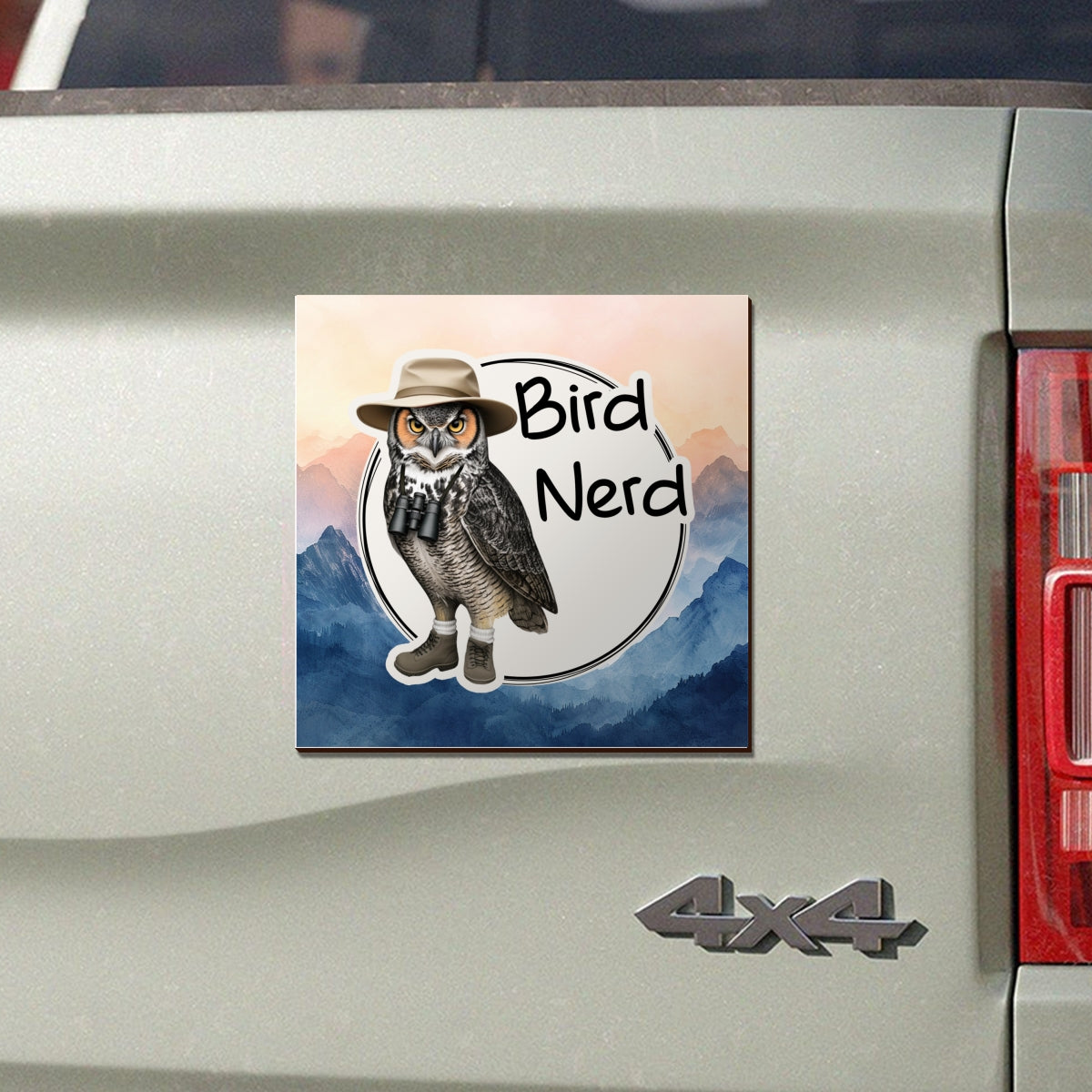 Bird Nerd Funny Bird Watcher Twitcher Gift for Bird Lover Personalized Car Magnet