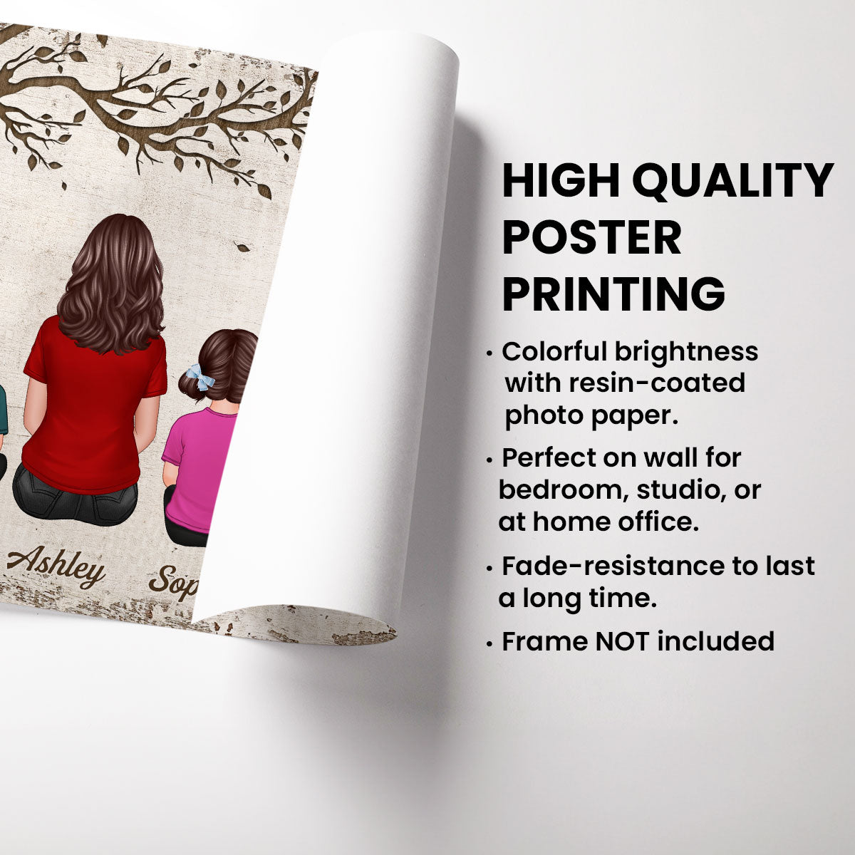 To Us You Are The World - Personalized Poster - Heartfelt Gift For Dad, Mom