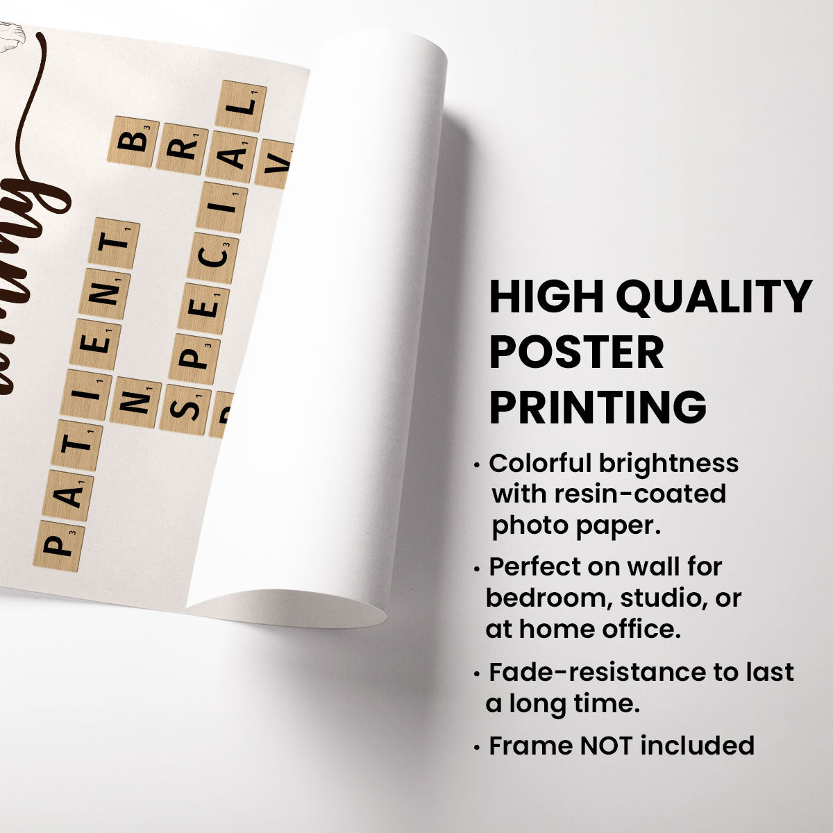 Words To Describe Our Mommy Crossword Puzzle Create Your Own Unique Gift Personalized Poster, Mother‘s Day Gift