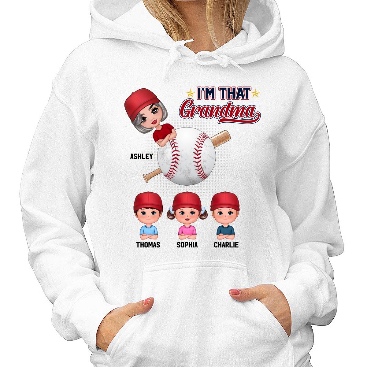 I‘m That Baseball Grandma With Kids Doll Personalized Shirt