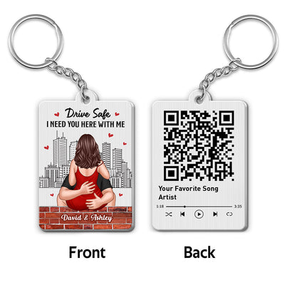 Couple Kiss Passionate Love Gift For Him For Her Personalized Metal Keychain