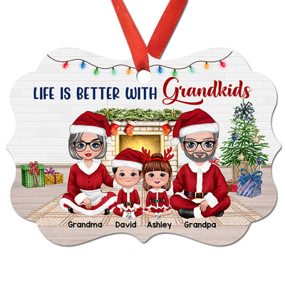 Life Is Better With Grandkids Christmas Costume Personalized Christmas Ornament