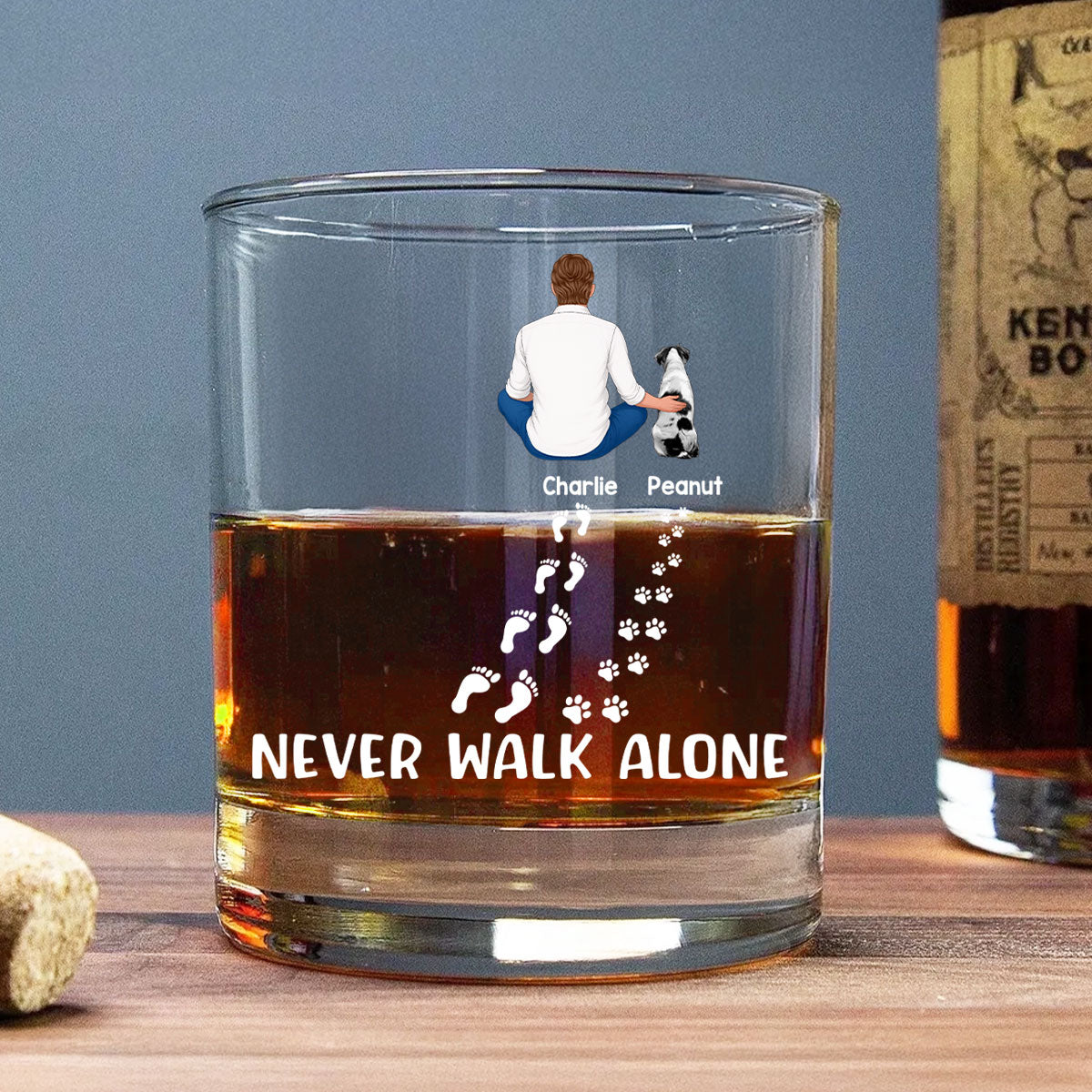 Best Dog Dad Ever Personalized Wine Glass, Father's Day Gift for Dog Dads