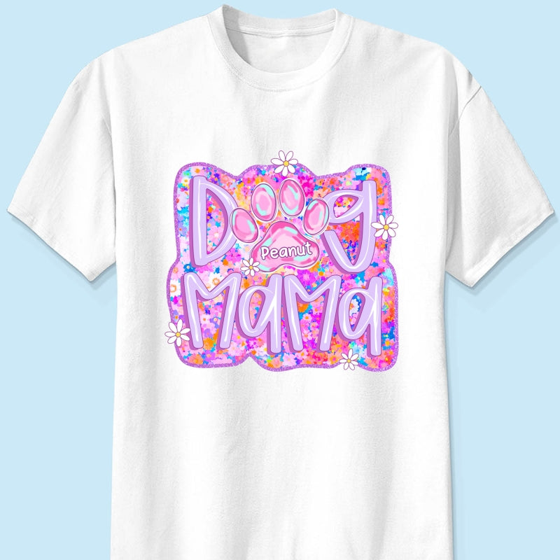 Dog Mama Preppy Dog Mom Personalized Shirt, Trendy Gift for Dog Moms