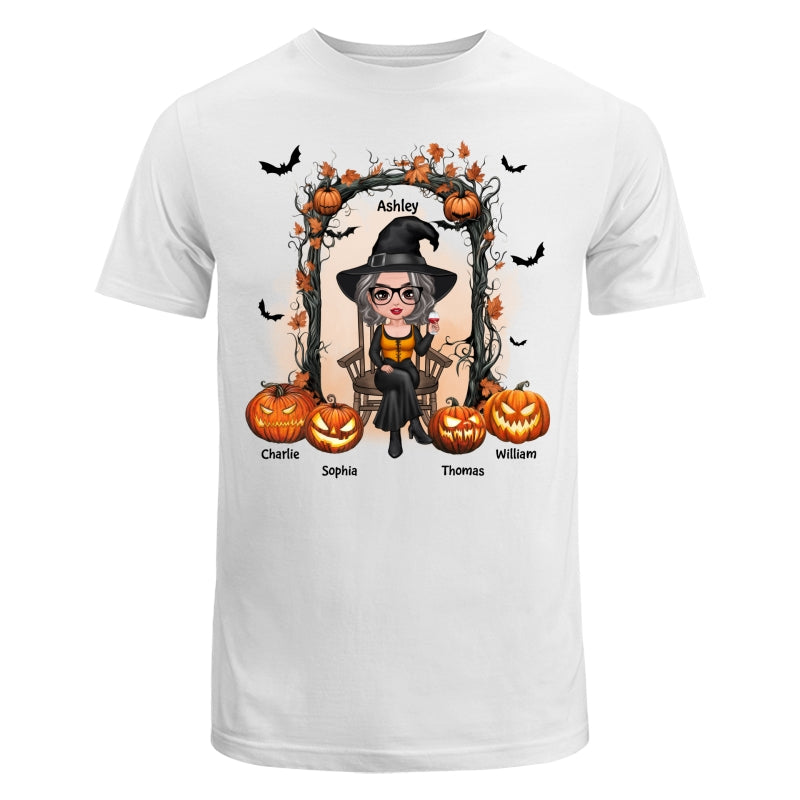 Halloween Grandma Mom Scary Pumpkins Personalized Shirt