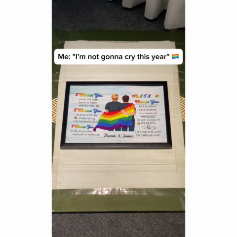 LGBTQ+ Couple I Choose You Pride Month Personalized Poster, Gift For Couple