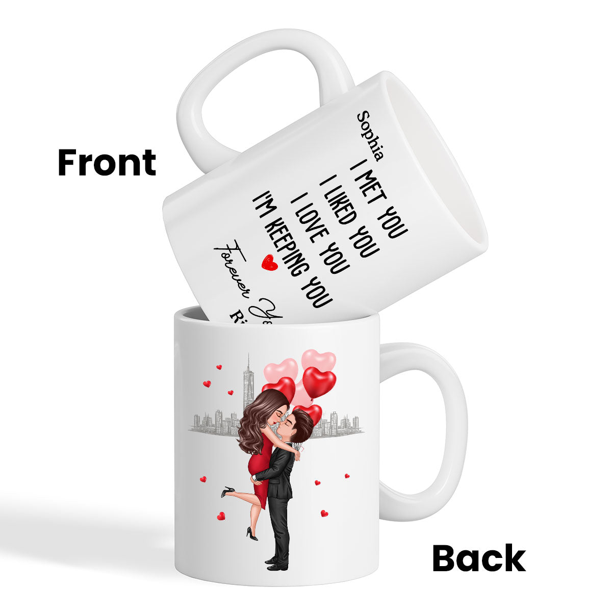 Forever Yours Couple Anniversary Gift  Personalized Mug