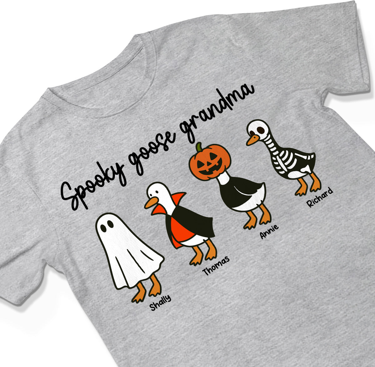 Halloween Funny Cute Spooky Goose Grandma Personalized Shirt