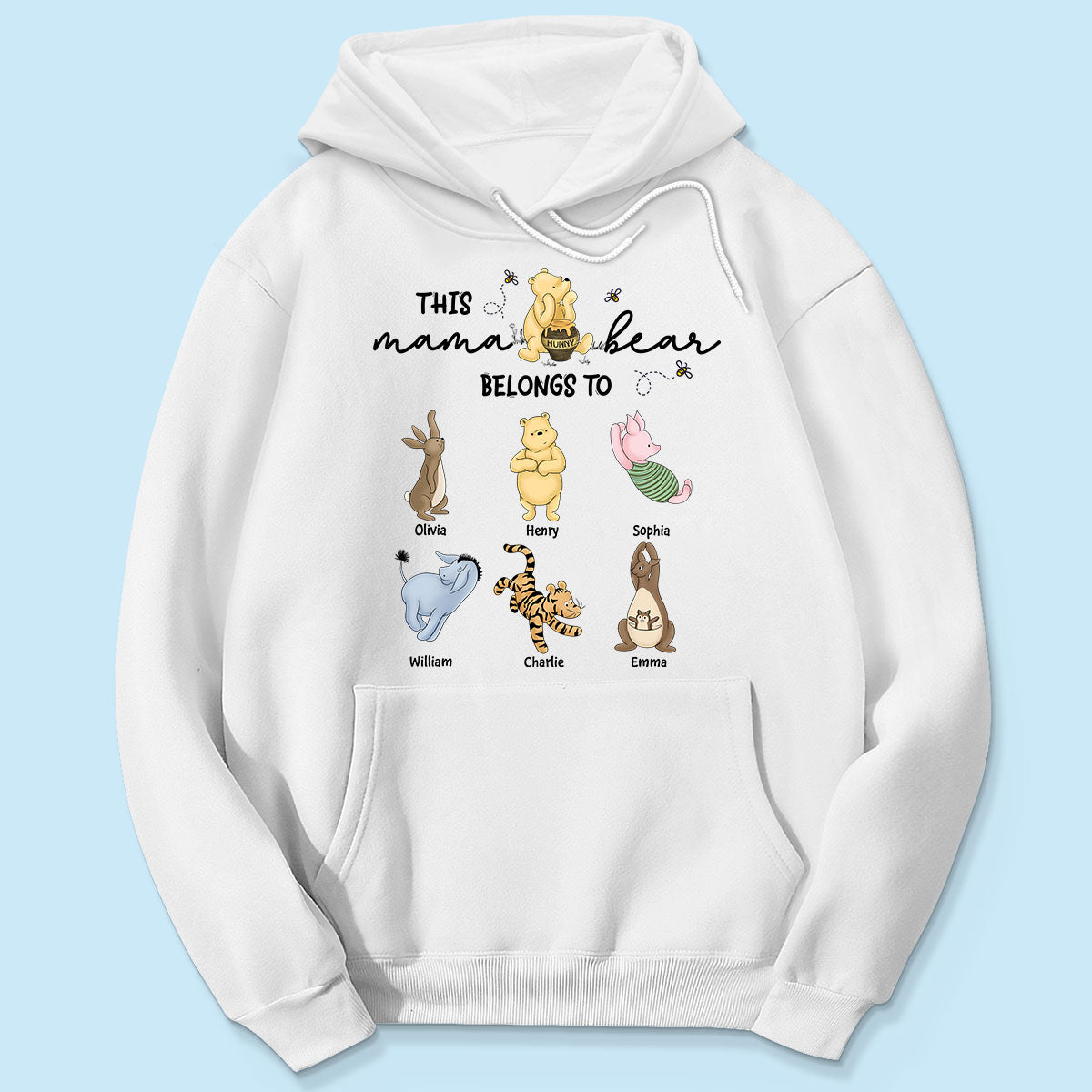This Mama Bear Belongs To Cute Characters Personalized Shirt, Mother‘s Day Gift For Mom Grandma
