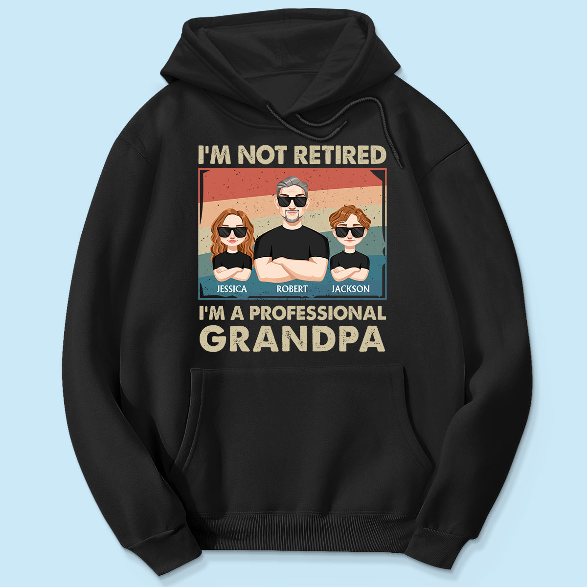 Professional Grandpa Retro Personalized Shirt, Gift For Grandpa