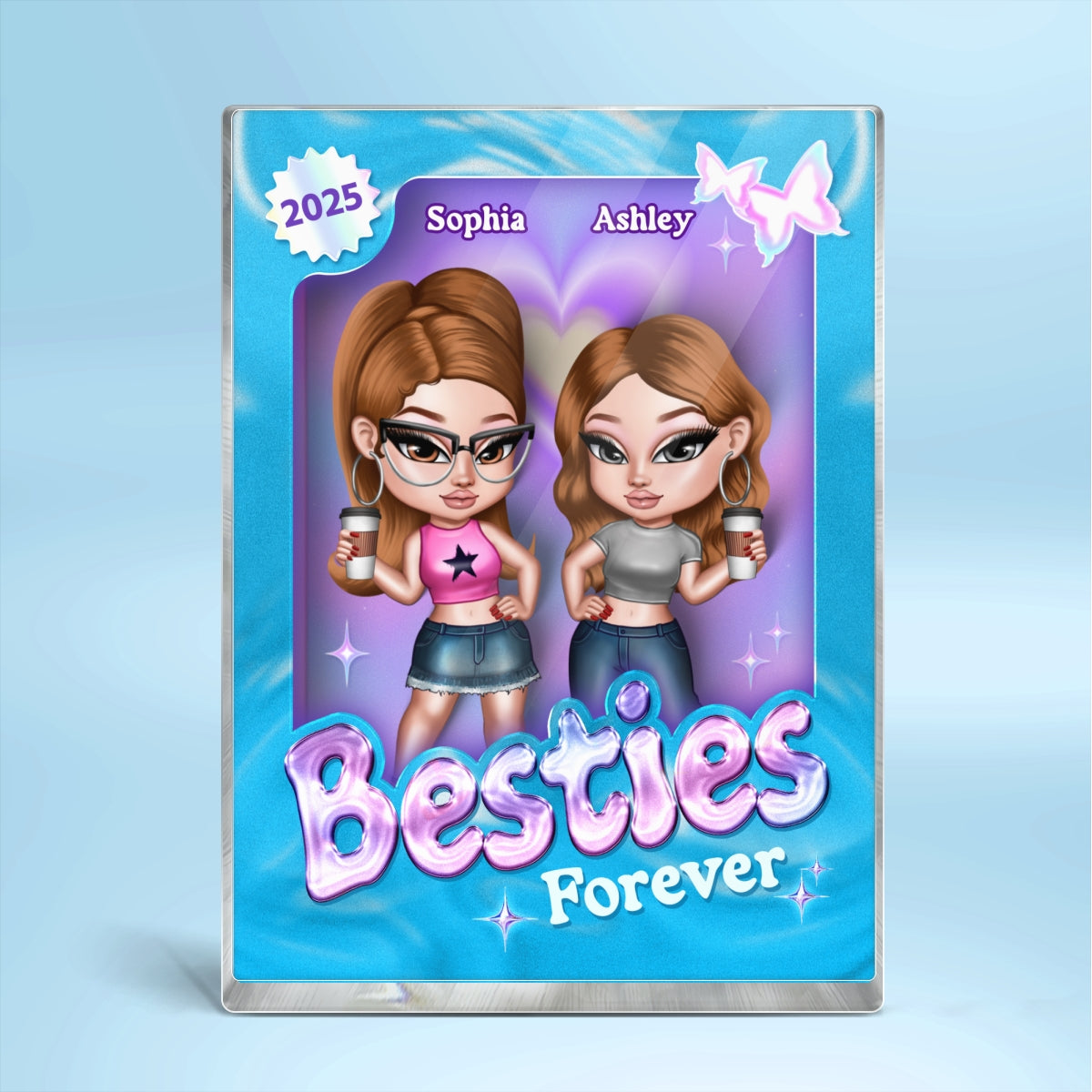 Y2K Besties Toy Box Personalized Acrylic Block