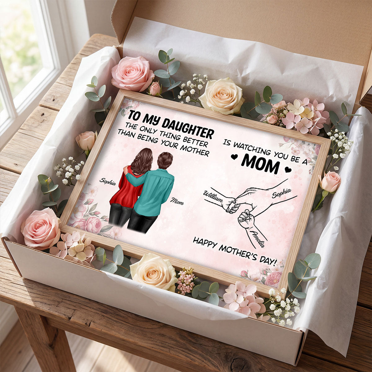 From Mom To Daughter Watching You Be A Mom - Personalized Poster - Mother's Day Gift For Daughter