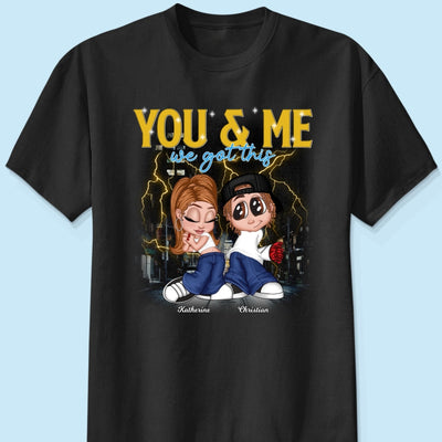 Y2K Couple Vintage Bootleg Style Personalized Shirt