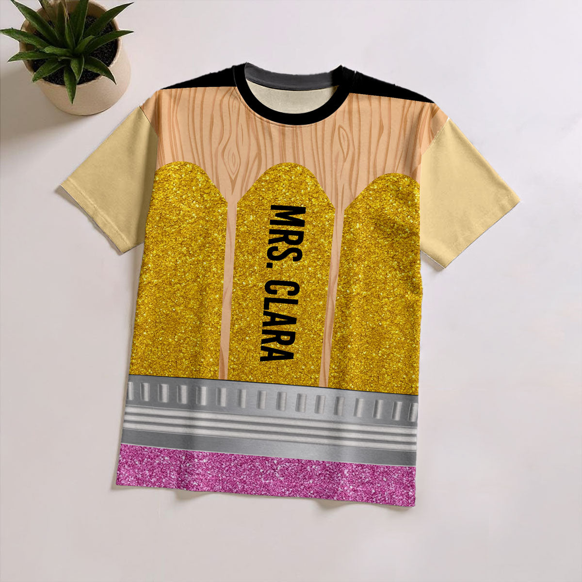 Pencil Personalized Group Matching Shirt, Halloween Costume For Teachers