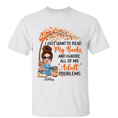 Reading Book Girl Under Tree Personalized Shirt