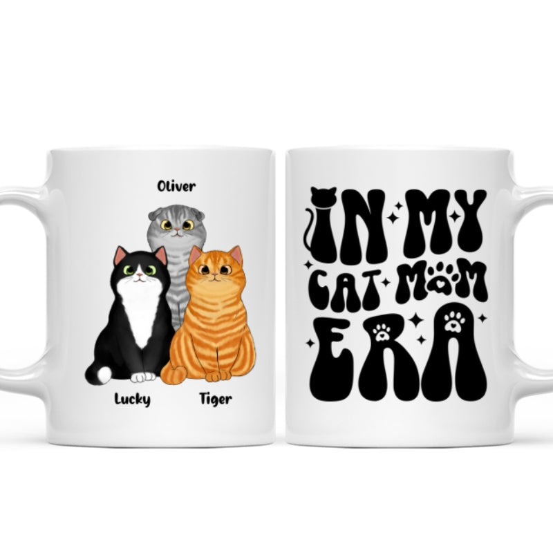 In My Cat Mom Era Fluffy Cats Gift For Cat Mom Cat Lover Personalized Mug